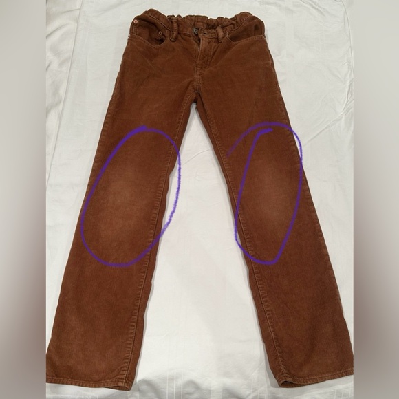 Gap Kids Brown Corduroy Pants with Adjustable Waist Sz 12 Regular - Picture 12 of 12
